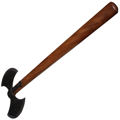 Preview: Haller, kräftige Doppelaxt, mit langen Holzstiel